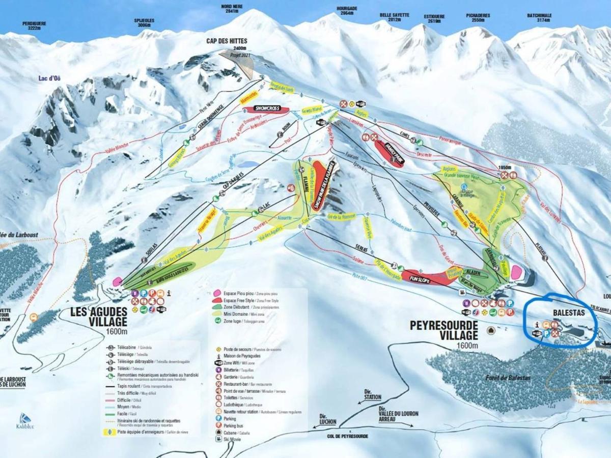 Charmant Appartement A Peyragudes Pour 6 Pers, Navette Aux Pistes, Parking Gratuit - Fr-1-695-2 Germ Dış mekan fotoğraf